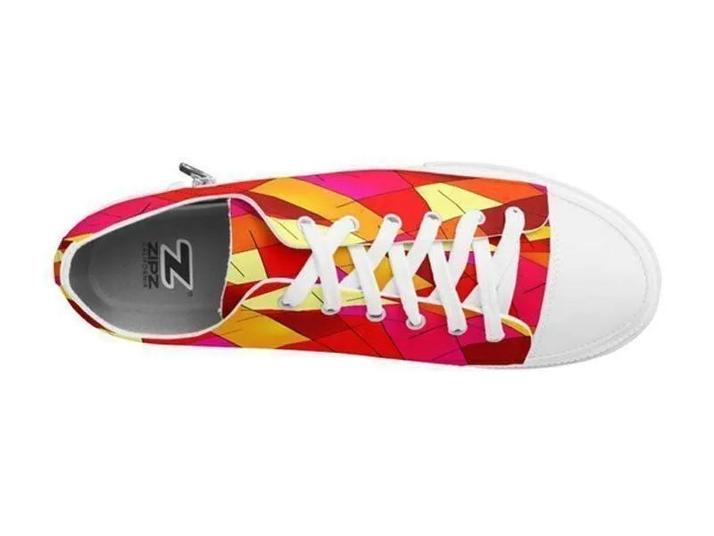 ZipZ Low-Top Sneakers-ABSTRACT LINES #1 ZipZ Low-Top Sneakers-from COLORADDICTED.COM-
