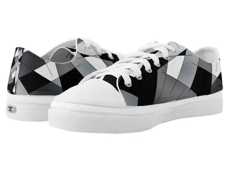 ZipZ Low-Top Sneakers-ABSTRACT LINES #1 ZipZ Low-Top Sneakers-from COLORADDICTED.COM-