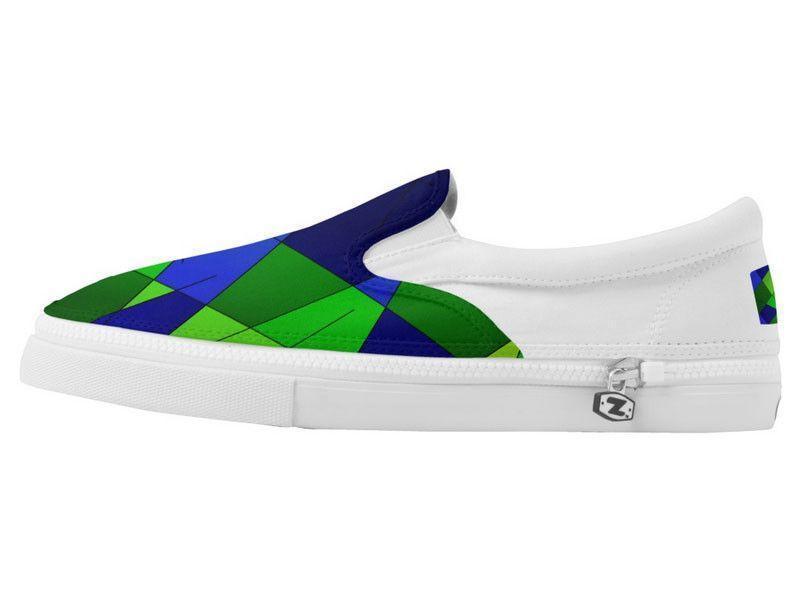 ZipZ Slip-On Sneakers-ABSTRACT LINES #1 ZipZ Slip-On Sneakers-from COLORADDICTED.COM-