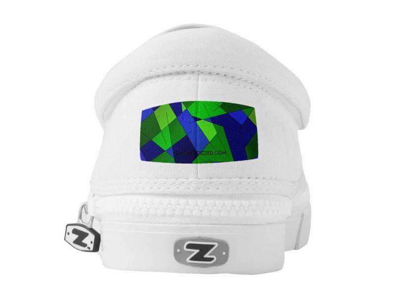 ZipZ Slip-On Sneakers-ABSTRACT LINES #1 ZipZ Slip-On Sneakers-from COLORADDICTED.COM-