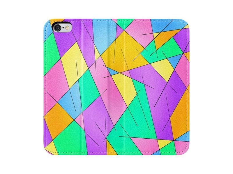 iPhone Wallets-ABSTRACT LINES #1 iPhone Wallets-Multicolor Light-from COLORADDICTED.COM-