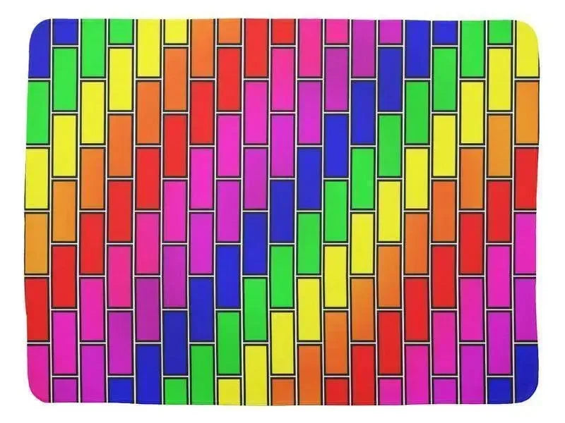 Baby Blankets-BRICK WALL #2 Baby Blankets-from COLORADDICTED.COM-