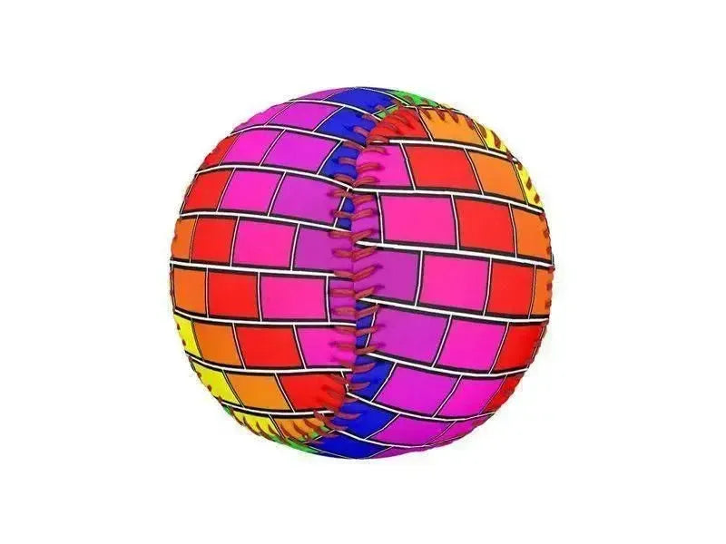 Baseballs-BRICK WALL #2 Baseballs-from COLORADDICTED.COM-