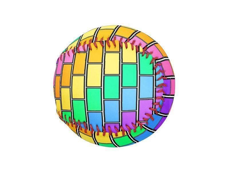 Baseballs-BRICK WALL #2 Baseballs-from COLORADDICTED.COM-