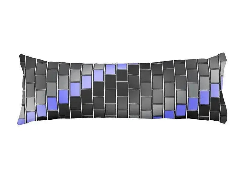 Body Pillows - Dakimakuras-BRICK WALL #2 Body Pillows - Dakimakuras-Black & Grays & Light Blues-from COLORADDICTED.COM-