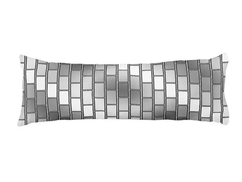 Body Pillows - Dakimakuras-BRICK WALL #2 Body Pillows - Dakimakuras-Grays & White-from COLORADDICTED.COM-