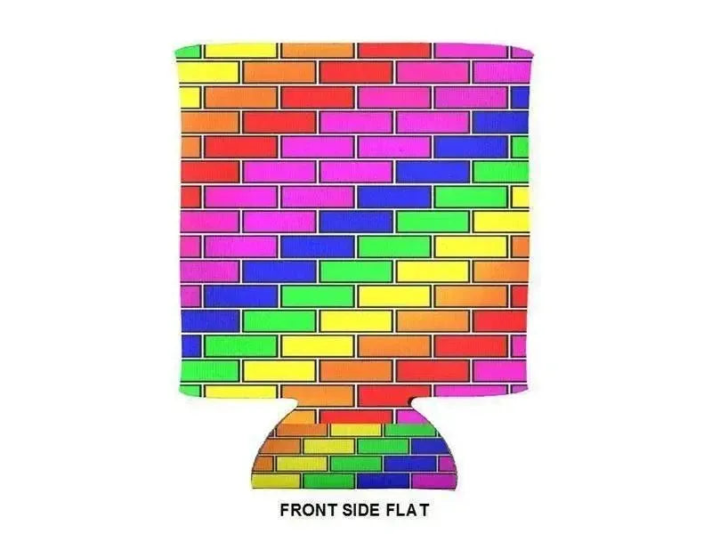 Can Cooler Sleeves – Can Koozies-BRICK WALL #2 Bottle & Can Cooler Sleeves – Bottle & Can Koozies-from COLORADDICTED.COM-