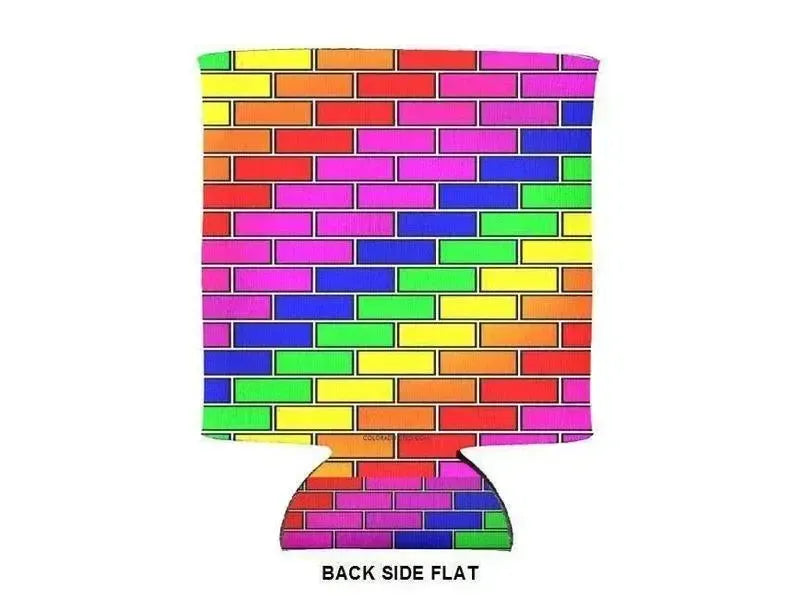 Can Cooler Sleeves – Can Koozies-BRICK WALL #2 Bottle & Can Cooler Sleeves – Bottle & Can Koozies-from COLORADDICTED.COM-
