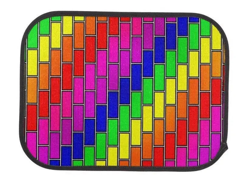 Car Mats-BRICK WALL #2 Car Mats Sets-Multicolor Bright-from COLORADDICTED.COM-