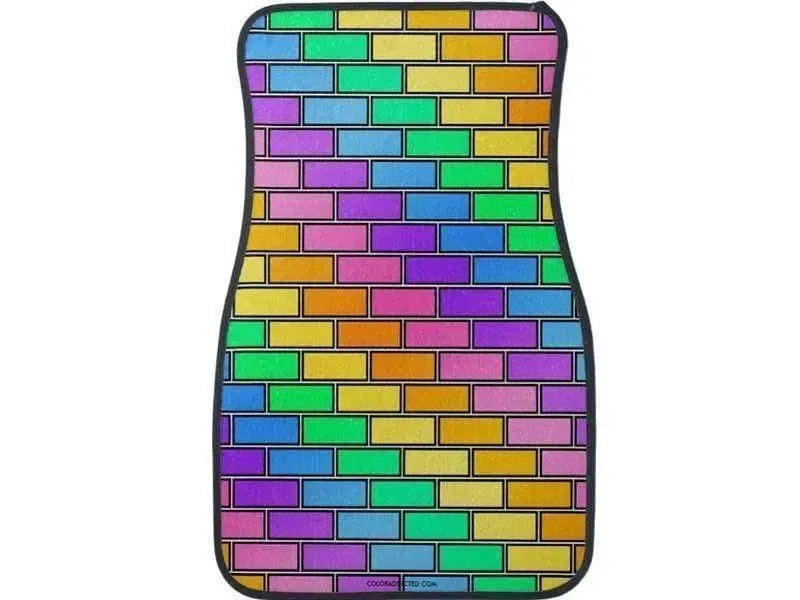 Car Mats-BRICK WALL #2 Car Mats Sets-Multicolor Light-from COLORADDICTED.COM-