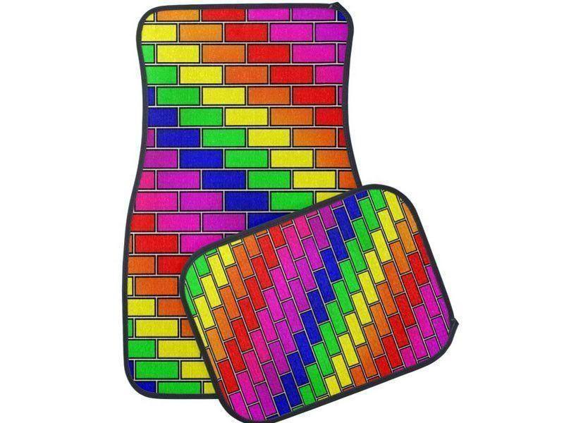 Car Mats-BRICK WALL #2 Car Mats Sets-from COLORADDICTED.COM-