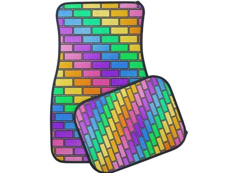 Car Mats-BRICK WALL #2 Car Mats Sets-from COLORADDICTED.COM-