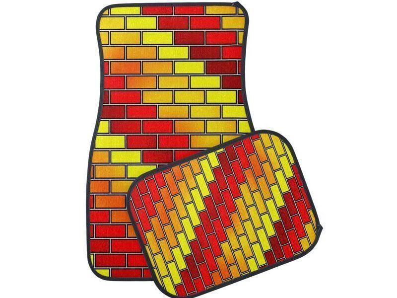 Car Mats-BRICK WALL #2 Car Mats Sets-from COLORADDICTED.COM-