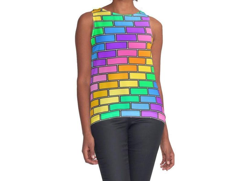 Contrast Tanks-BRICK WALL #2 Contrast Tanks-Multicolor Light-from COLORADDICTED.COM-
