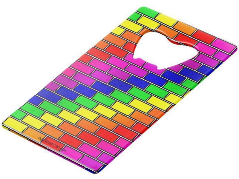 Credit Card Bottle Openers-BRICK WALL #2 Credit Card Bottle Openers-from COLORADDICTED.COM-
