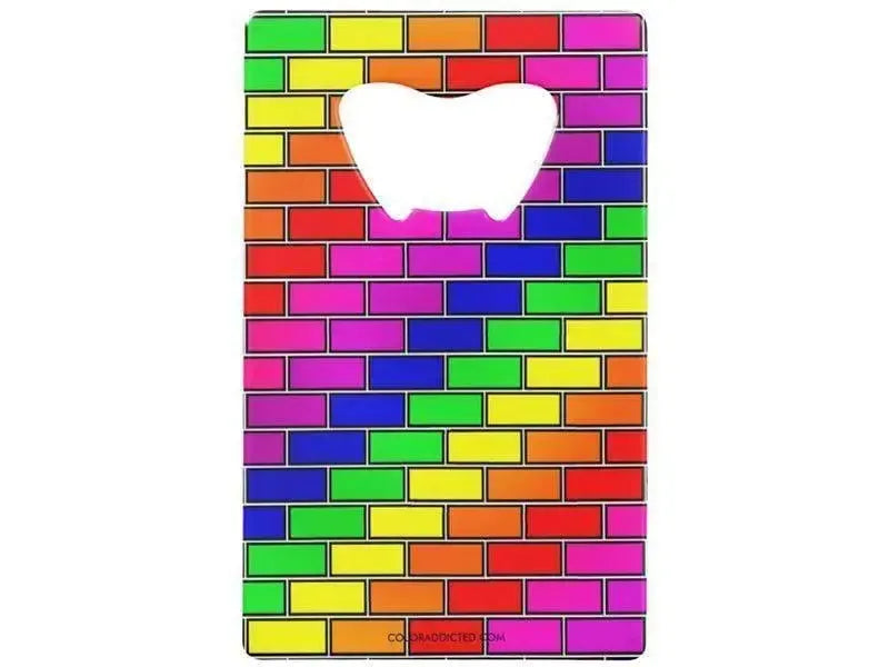 Credit Card Bottle Openers-BRICK WALL #2 Credit Card Bottle Openers-from COLORADDICTED.COM-