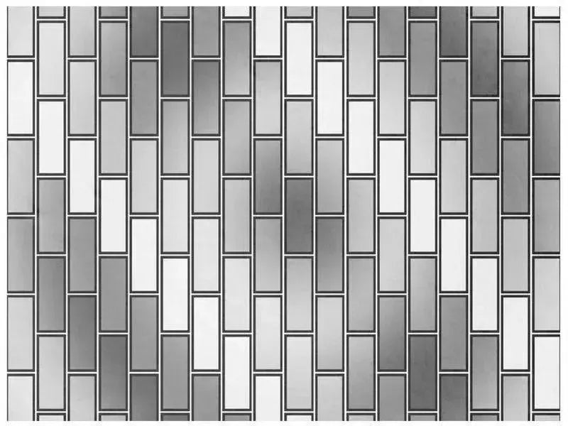 Fleece Blankets-BRICK WALL #2 Fleece Blankets-Grays & White-from COLORADDICTED.COM-