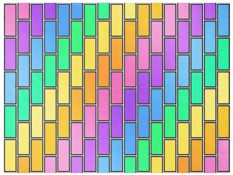 Fleece Blankets-BRICK WALL #2 Fleece Blankets-Multicolor Light-from COLORADDICTED.COM-