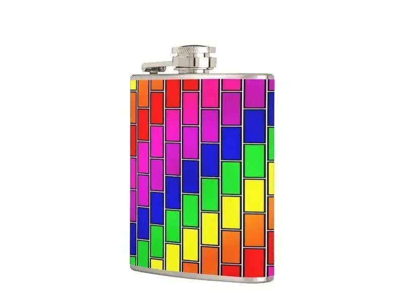 Hip Flasks-BRICK WALL #2 Hip Flasks-from COLORADDICTED.COM-