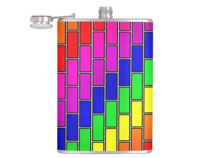 Hip Flasks-BRICK WALL #2 Hip Flasks-from COLORADDICTED.COM-