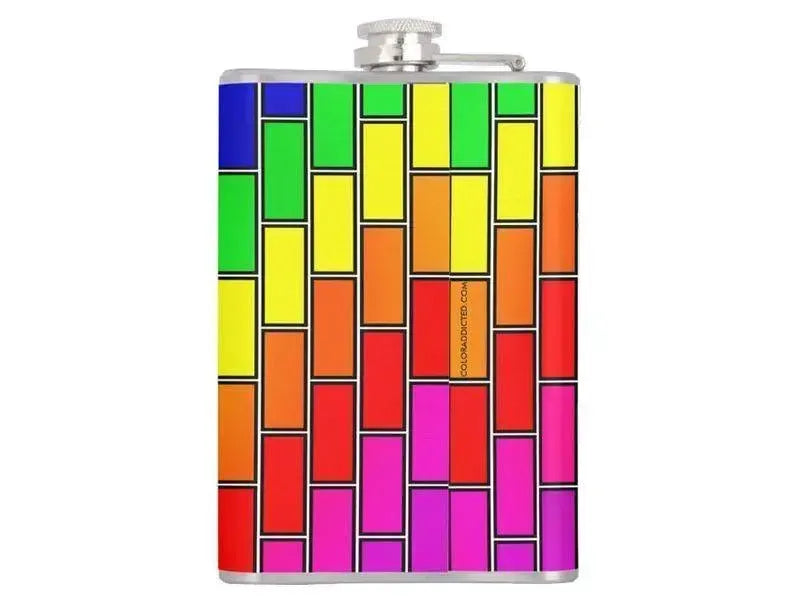 Hip Flasks-BRICK WALL #2 Hip Flasks-from COLORADDICTED.COM-