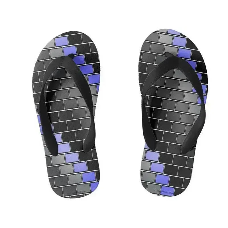 Kids Flip Flops-BRICK WALL #2 Kids Flip Flops-from COLORADDICTED.COM-