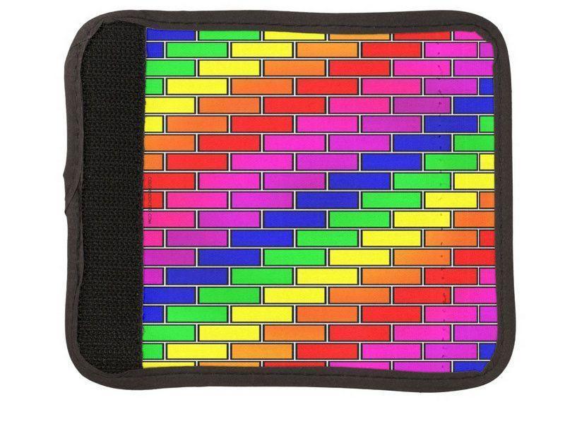 Luggage Handle Wraps-BRICK WALL #2 Luggage Handle Wraps-Multicolor Bright-from COLORADDICTED.COM-