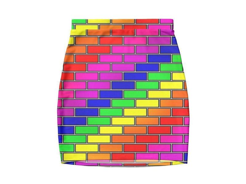 Mini Pencil Skirts-BRICK WALL #2 Mini Pencil Skirts-from COLORADDICTED.COM-