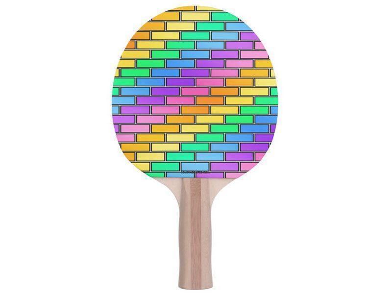 Ping Pong Paddles-BRICK WALL #2 Ping Pong Paddles-Multicolor Light-from COLORADDICTED.COM-