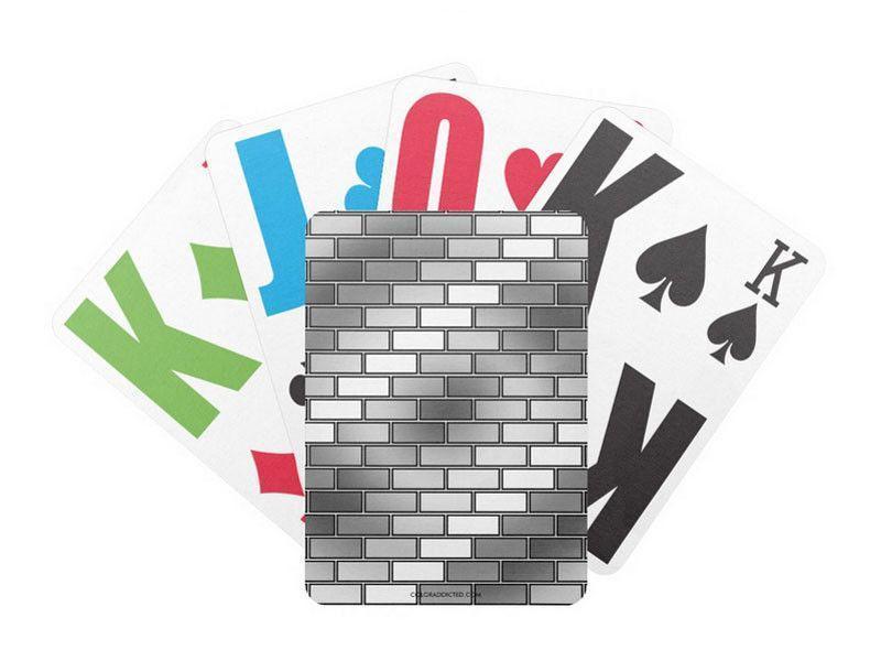 Playing Cards-BRICK WALL #2 Premium Bicycle® E-Z See® LoVision® Playing Cards for visually impaired players-from COLORADDICTED.COM-