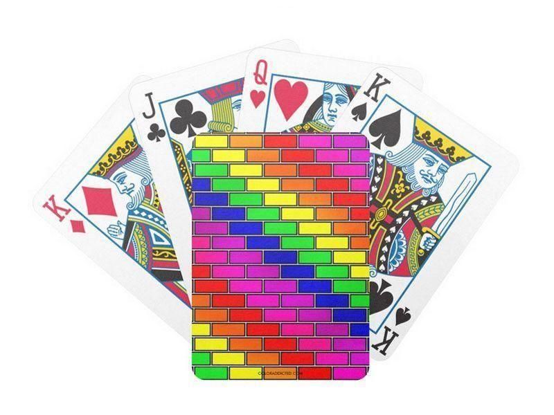 Playing Cards-BRICK WALL #2 Premium Bicycle® Playing Cards-Multicolor Bright-from COLORADDICTED.COM-
