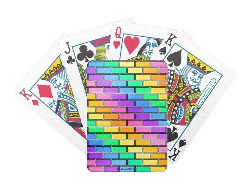 Playing Cards-BRICK WALL #2 Premium Bicycle® Playing Cards-Multicolor Light-from COLORADDICTED.COM-