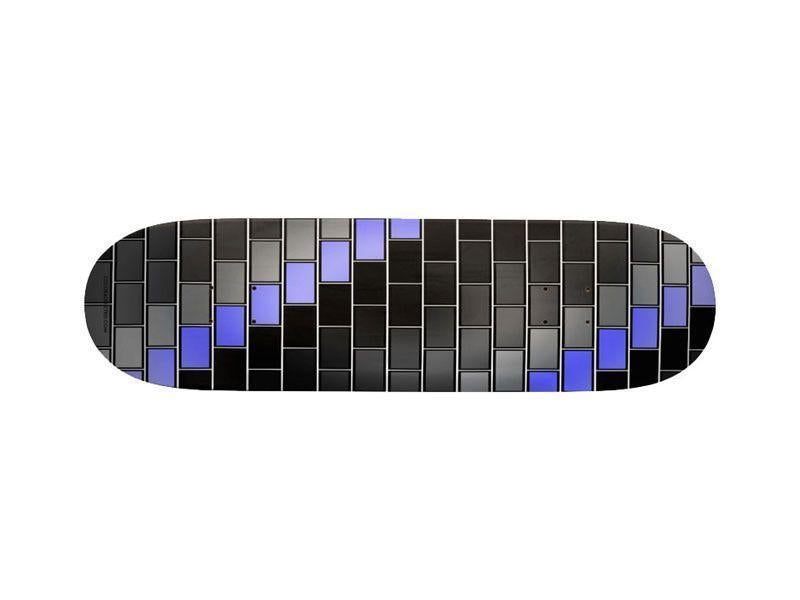 Skateboards-BRICK WALL #2 Skateboards-Black &amp; Grays &amp; Light Blues-from COLORADDICTED.COM-