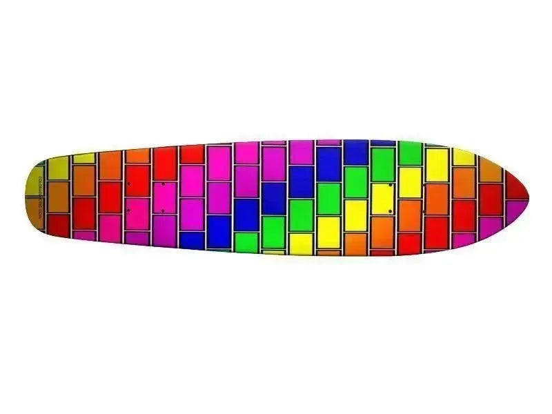 Skateboards-BRICK WALL #2 Skateboards-Multicolor Bright-from COLORADDICTED.COM-