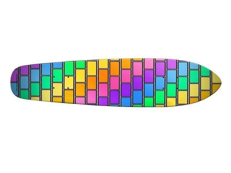 Skateboards-BRICK WALL #2 Skateboards-Multicolor Light-from COLORADDICTED.COM-