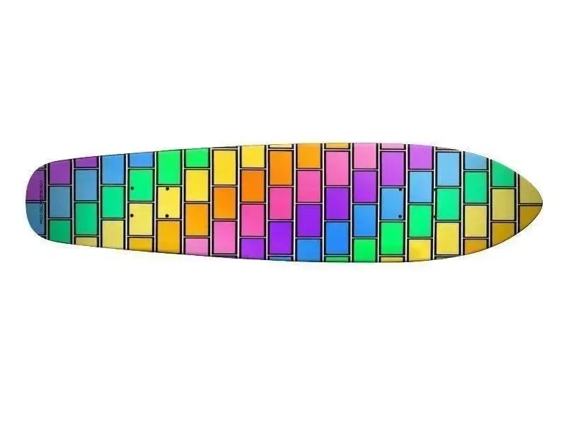 Skateboards-BRICK WALL #2 Skateboards-Multicolor Light-from COLORADDICTED.COM-