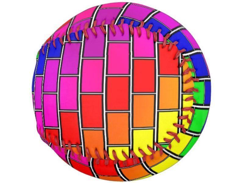 Softballs-BRICK WALL #2 Softballs-Multicolor Bright-from COLORADDICTED.COM-