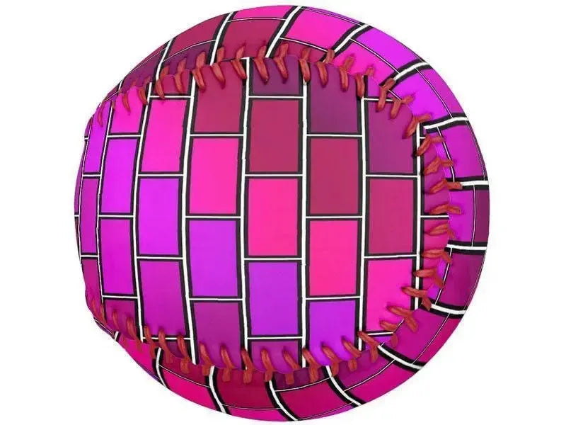 Softballs-BRICK WALL #2 Softballs-Purples & Fuchsias & Violets & Magentas-from COLORADDICTED.COM-