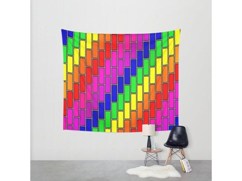 Wall Tapestries-BRICK WALL #2 Wall Tapestries-from COLORADDICTED.COM-