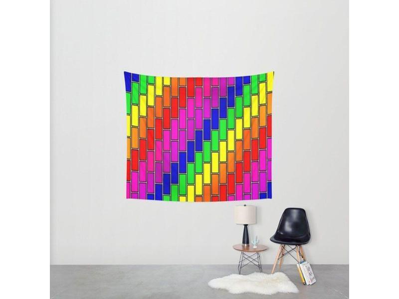 Wall Tapestries-BRICK WALL #2 Wall Tapestries-from COLORADDICTED.COM-