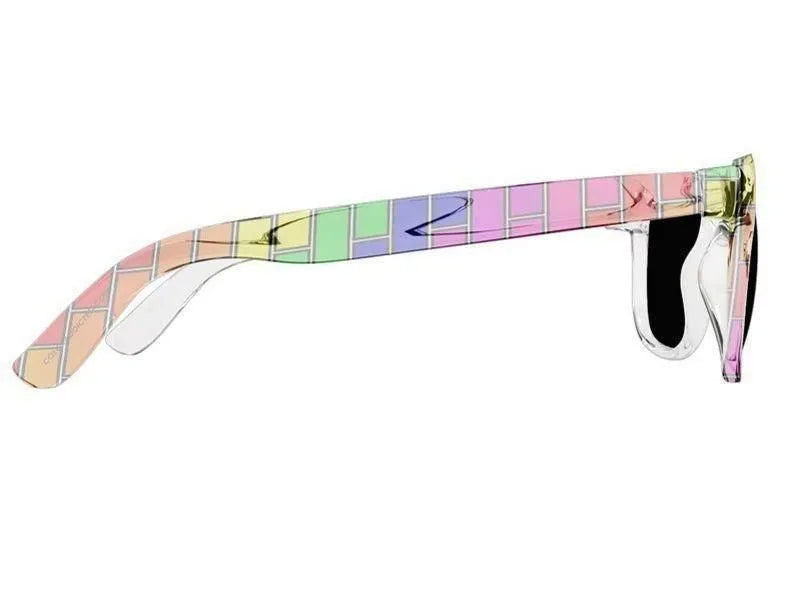 Wayfarer Sunglasses-BRICK WALL #2 Wayfarer Sunglasses (transparent background)-from COLORADDICTED.COM-