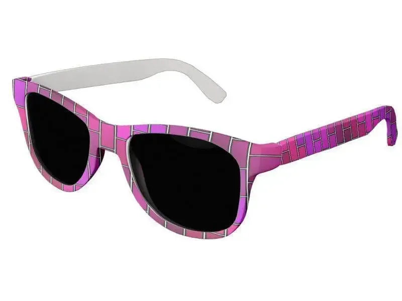 Wayfarer Sunglasses-BRICK WALL #2 Wayfarer Sunglasses (white background)-from COLORADDICTED.COM-