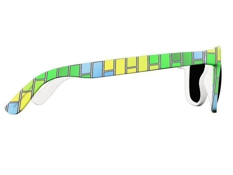 Wayfarer Sunglasses-BRICK WALL #2 Wayfarer Sunglasses (white background)-from COLORADDICTED.COM-