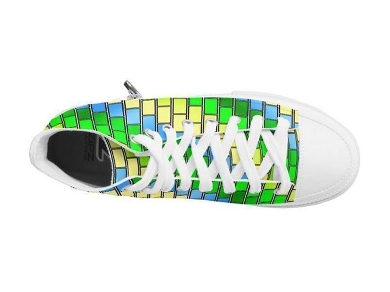 ZipZ High-Top Sneakers-BRICK WALL #2 ZipZ High-Top Sneakers-from COLORADDICTED.COM-