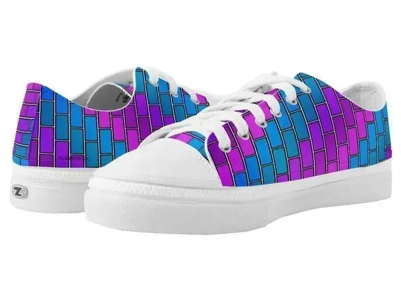 ZipZ Low-Top Sneakers-BRICK WALL #2 ZipZ Low-Top Sneakers-from COLORADDICTED.COM-
