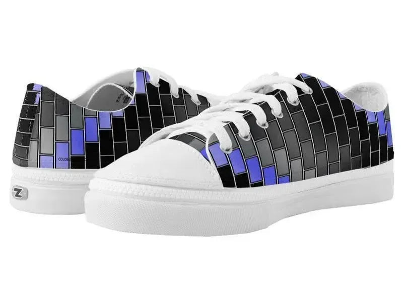 ZipZ Low-Top Sneakers-BRICK WALL #2 ZipZ Low-Top Sneakers-from COLORADDICTED.COM-
