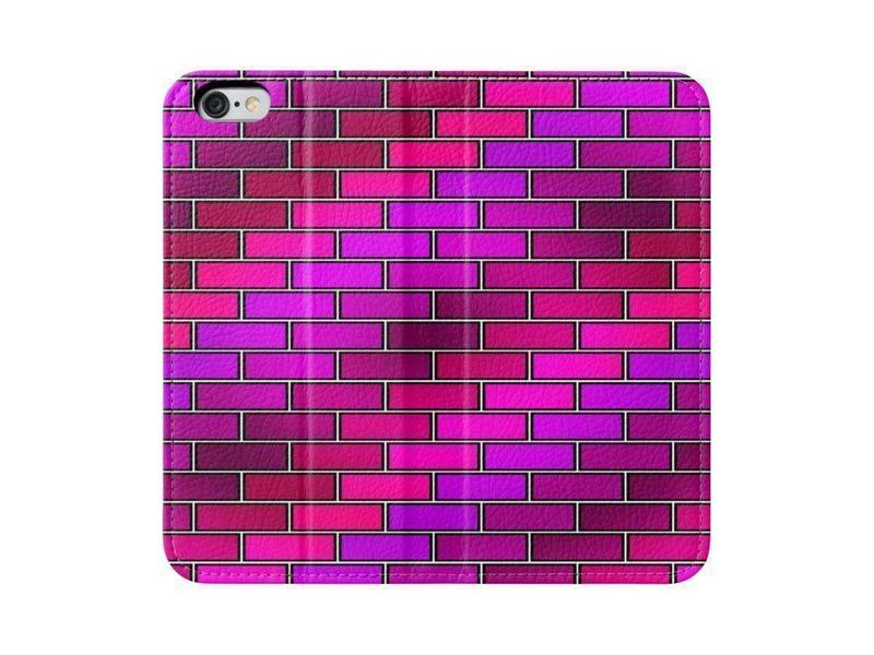 iPhone Wallets-BRICK WALL #2 iPhone Wallets-Purples &amp; Fuchsias &amp; Violets &amp; Magentas-from COLORADDICTED.COM-