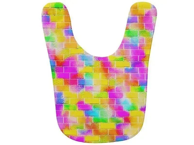 Baby Bibs-BRICK WALL SMUDGED Baby Bibs-from COLORADDICTED.COM-