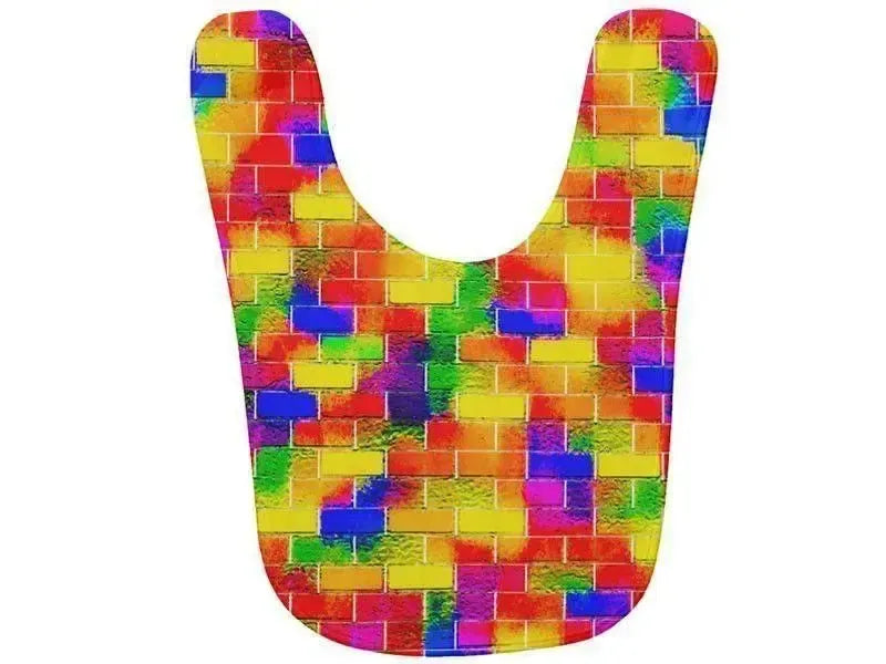 Baby Bibs-BRICK WALL SMUDGED Baby Bibs-from COLORADDICTED.COM-