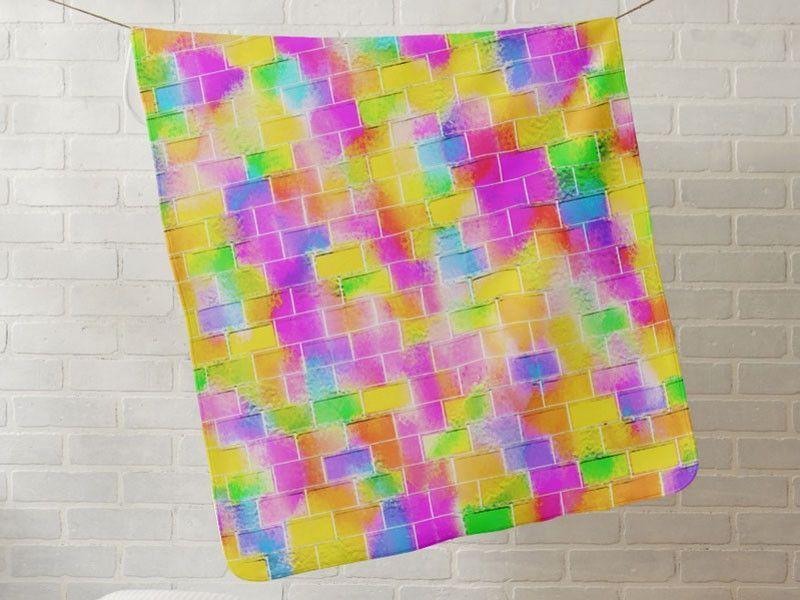 Baby Blankets-BRICK WALL SMUDGED Baby Blankets-from COLORADDICTED.COM-